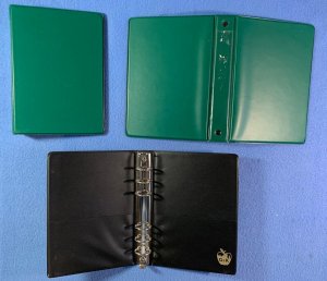 G&K 6-ring binder -  4 x 6.75 inch stamp dealer sales pages  SUPERB - SEE NOTE