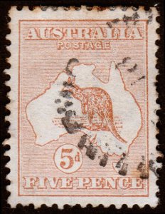 Australia Scott 7, Orange Brown (1913) Used G, CV $50.00 M