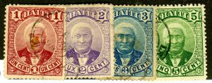 Haiti, Scott #21-24, Used