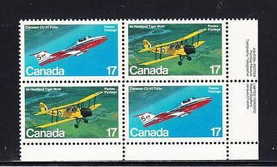 Canada Scott 904a MNH Plate BK LR - Canadian Aircraft