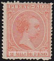 Puerto Rico SG#82 Mint - 1890 2m.  - Personalities, Numbers