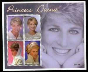 Uganda 2002 Princess Diana Commemoration Sc 1789 MNH # 8143