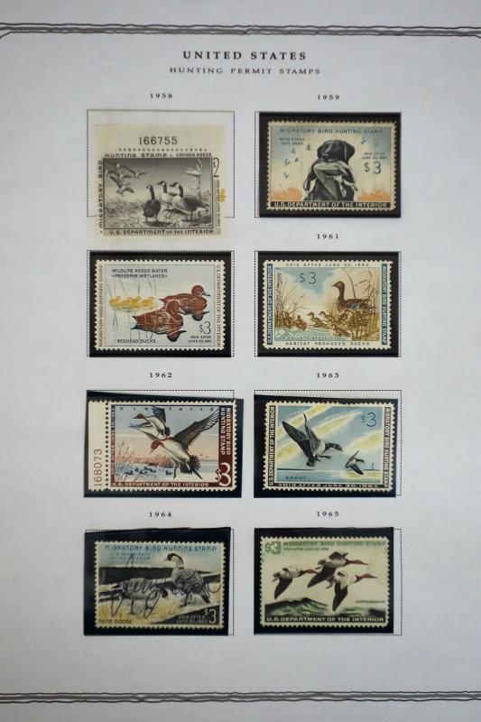 US 1937 to 1981 Duck Stamp Collection