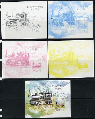 Togo 2013 Locomotives - Atlas 0-8-8 deluxe sheet - the se...