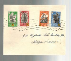 1941 Belgium Cover Waffen SS Foreign Legion Volunteer Stamps Complete Set