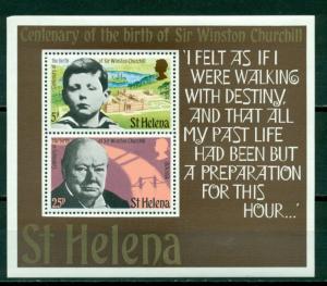 St. Helena Scott #286a MNH S/S Winston Churchill $$