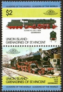 Union Is 52 - Mint-NH - $2 1924 Class O1, Germany (1984) (cv $2.30)