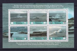 Tonga x 2 modern mini sheets MNH