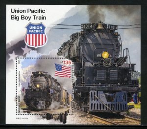 SIERRA LEONE 2023 UNION PACIFIC BIG BOY TRAIN SOUVENIR SHEET MINT NEVER HINGED