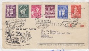 Indonesia 1954 Child Welfare Registered FDC BP6158