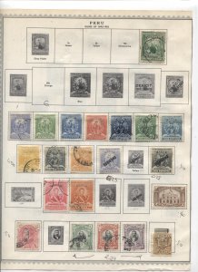 STAMP STATION PERTH Peru #Around 120 Stamps on Paper Mostly Used/Mint Unchecked