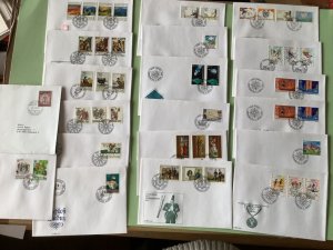 Liechtenstein 1989-92 postal stamps covers  20 items Ref A1388