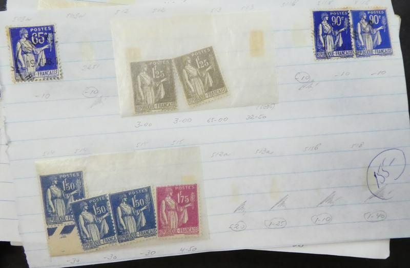 EDW1949SELL : FRANCE Extensive collection, Mint & Used on Old Time pgs Cat $3030