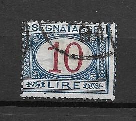 ITALY SEGNATASSE  USED J20 POSTAGE DUE SCV$8.00