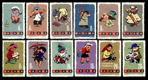 China People’s Republic 1963, Children 12v, MNH