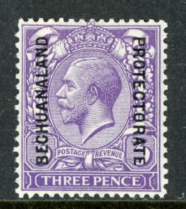 British Bechuanaland 1926 3¢ Violet KGV Wmk MCGvR Scott #101 MNH F748