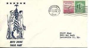 Both Doing Their Part WW Two Patriotic Cover Cynthiana KY August 22 1944 Cozart