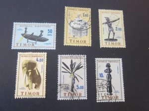 Timor 1961 Sc 305-10 MH