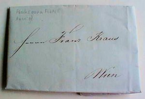 AUSTRIA  ANZEIGE STAMPLESS 1840 TO WIEN