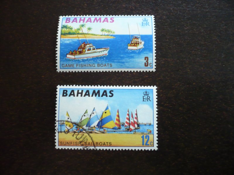 Stamps - Bahamas - Scott# 290, 292 - Used and MNH Part Set of 2 Stamps