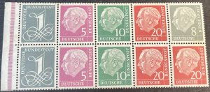 GERMANY # 737Ab--MINT NEVER/HINGED---BOOKLET PANE OF 10---1958