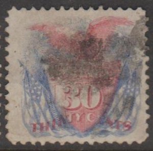 U.S. Scott #121 Eagle & Shield Stamp - Used Single