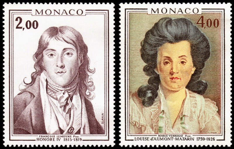 Monaco Scott 1035-1036 (1976) Mint NH VF C