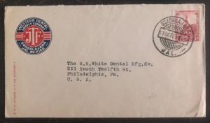 1925 Guadalajara Mexico Western Dental Supply cover to Philadelphia Pa USA