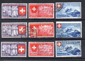 Switzerland 247-255 used (A)