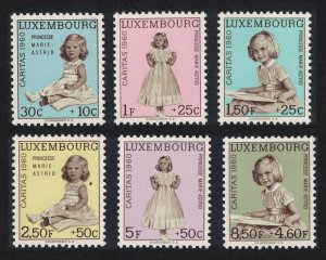 Luxembourg Princess Marie-Astrid 6v 1960 MNH SG#685-690 MI#631-636