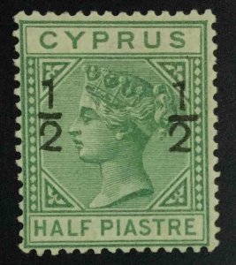 MOMEN: CYPRUS SG #25 1882 CROWN CA MINT OG H £170 LOT #63629