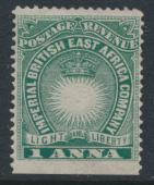 British East Africa Company  SG 5  SC#15  Mint Hinged - perf 14 imperf -  see...