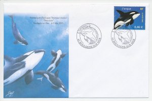 Cover / Postmark France 2002 Killer whale - Orche