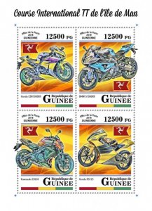 GUINEA - 2018 - Isle of Man Tourist Trophy - Perf 4v Sheet - Mint Never Hinged