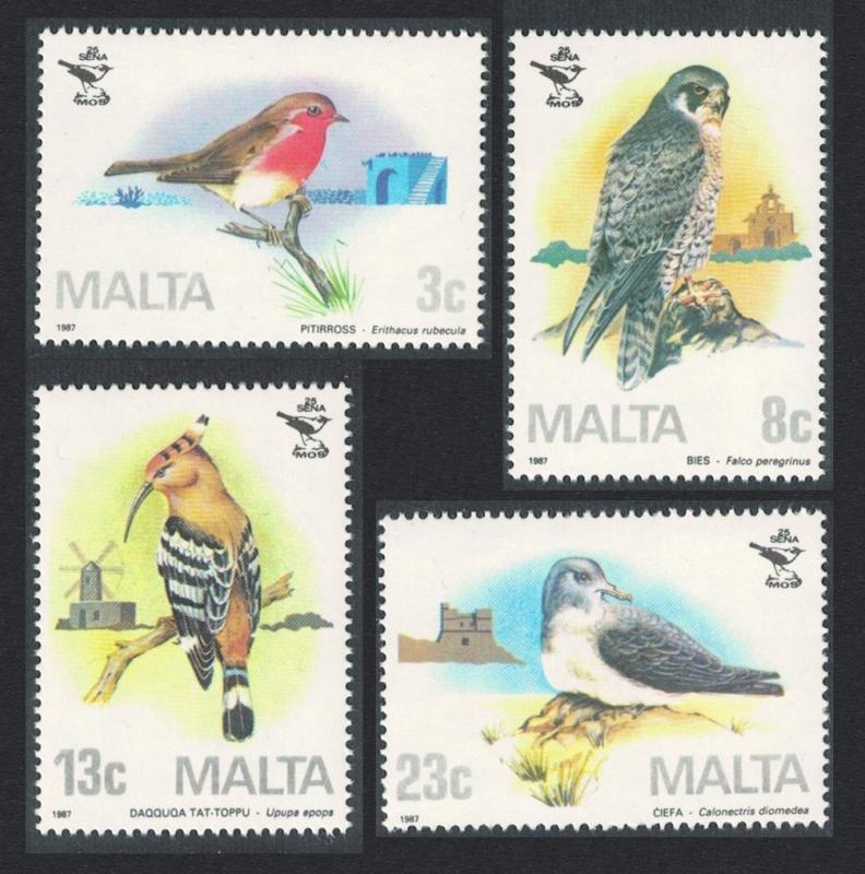 Malta Birds Ornithological Society 4v SG#796-799