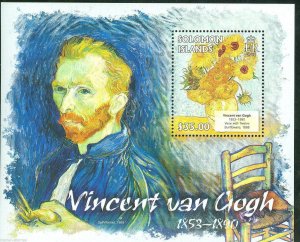 SOLOMON ISLANDS 2013 GREAT IMPRESSIONISTS  VINCENT VAN GOGH  S/SHEET MINT NH