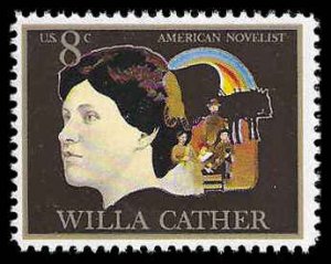 PCBstamps   US #1487 8c Arts - Willa Cather, MNH, (27)