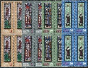 SAMOA 1972 Christmas set blocks of 4 MNH...................................51983