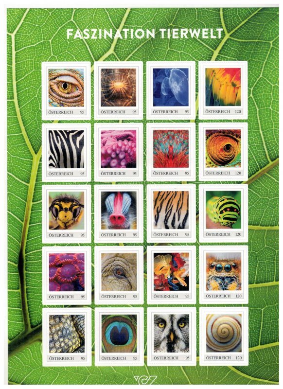 Austria 2025 MNH Stamps Mini Sheet Animals Birds Insects