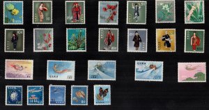 United States 73 stamps  Ryukus MH and used