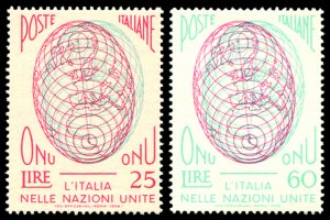 UN n. 806 / II-807 / II two values of the third edition
