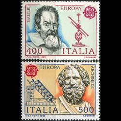 ITALY 1983 - Scott# 1558-9 Europa-Men Set of 2 NH back fault