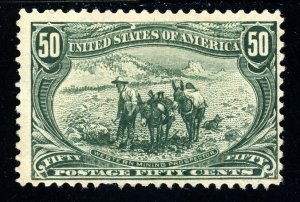 USAstamps Unused FVF US 1898 Trans-Mississippi Mining Scott 291 OG MVLH 