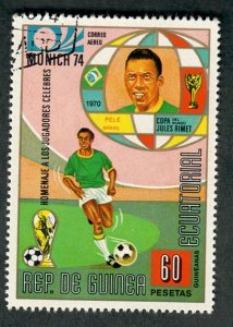 Equatorial Guinea World Cup Soccer used CTO single