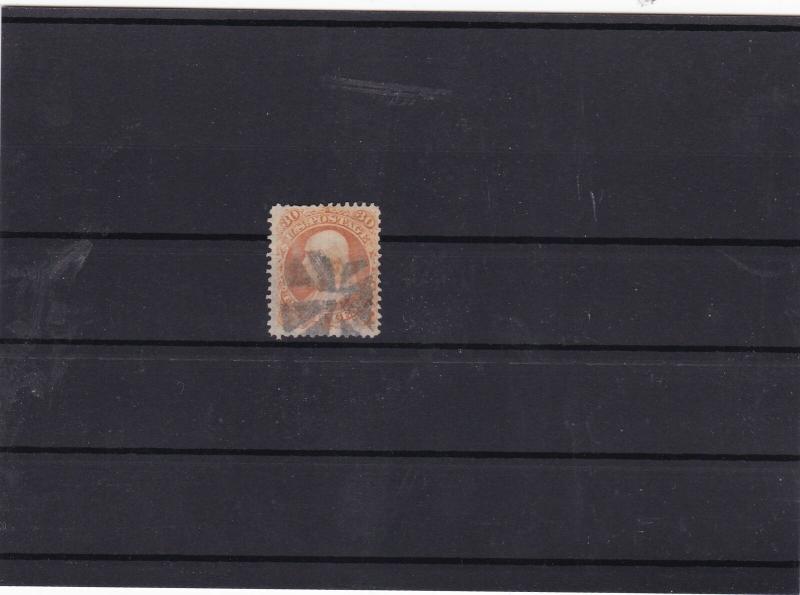 united states 1861 30c franklin used stamp cat £180+ ref 11642