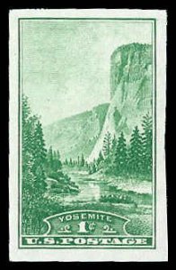 PCBstamps   US # 756 1c Yosemite, green, MNH, (11)