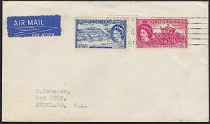 NEW ZEALAND USED IN AUSTRALIA 1953 cover - Coronation - Sydney machine pmk..H326