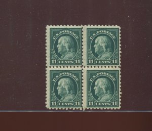 434 Franklin Perf 10 Mint  Block of 4 Stamps NH  (Stock 434 A2)