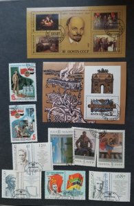 1987 RUSSIA USSR CCCP Used CTO Stamp Lot Collection T5708