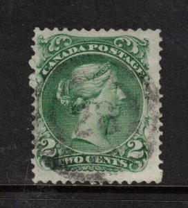 Canada #24 Used Fine With Ideal 2 Ring 28 Cancel 